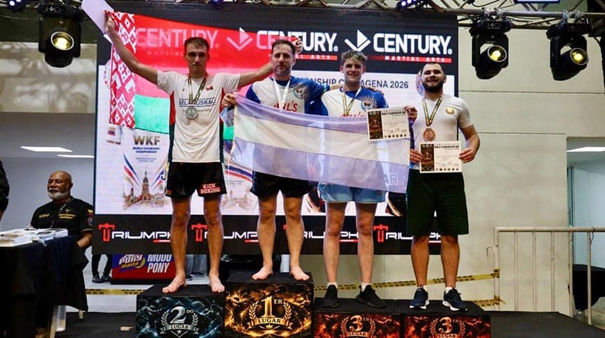 Belarusians win three golds on third day of WKF World Kickboxing Championship in Colombia