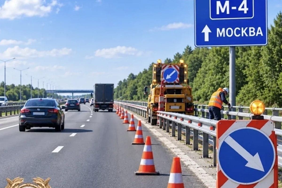 In the Rostov region, drivers were warned about the traffic jam on the M-4 highway in the side of Moscow