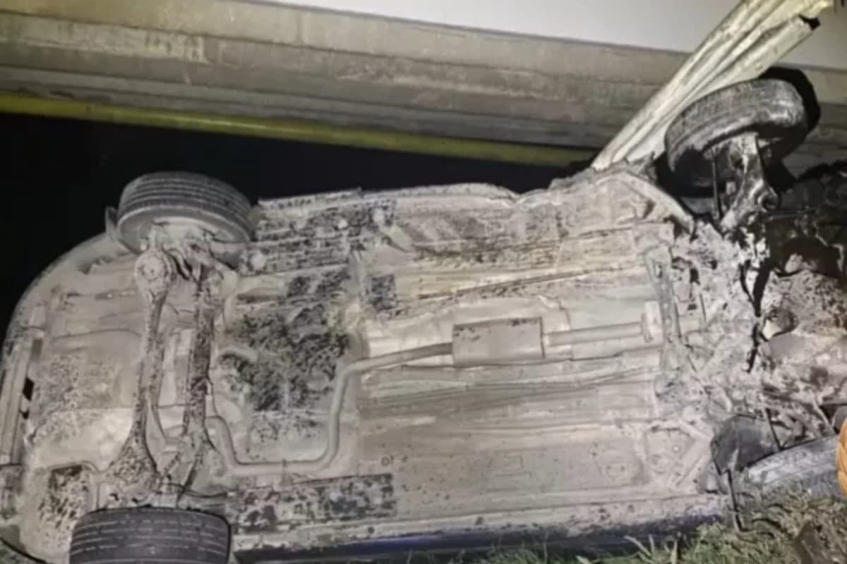 In the Rostov region, two young people were injured in an accident with an inverted foreign car