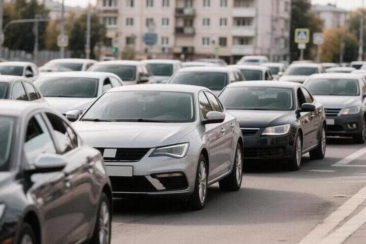In the Russian city drunk driver hit three children