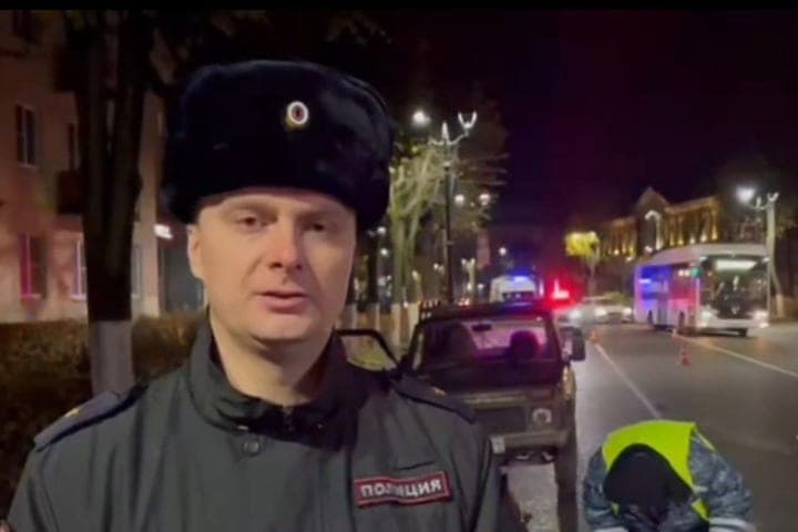 Police check fatal accident with motorcyclist in Gatchina