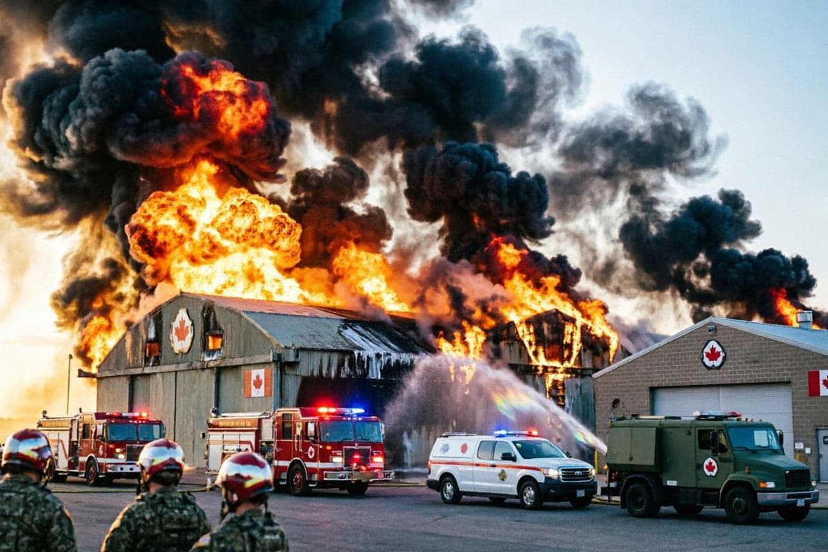 CTV: the incident at the military base Wainwright in Canada was accompanied by an explosion and casualties