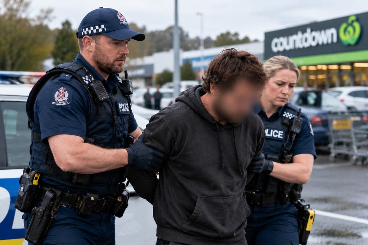 Alcoholist caught in stolen car after 13 shoplifting