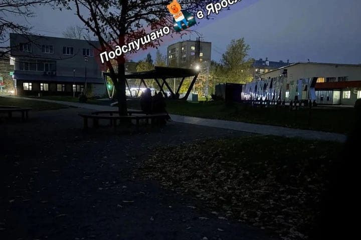 In the Yaroslavl Pavlovsk grove again extinguished lanterns