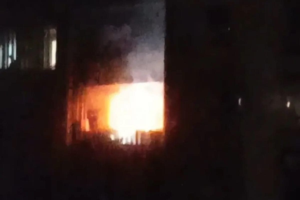 In Volgodonsk, firefighters arrived at the burning balcony of a residential building