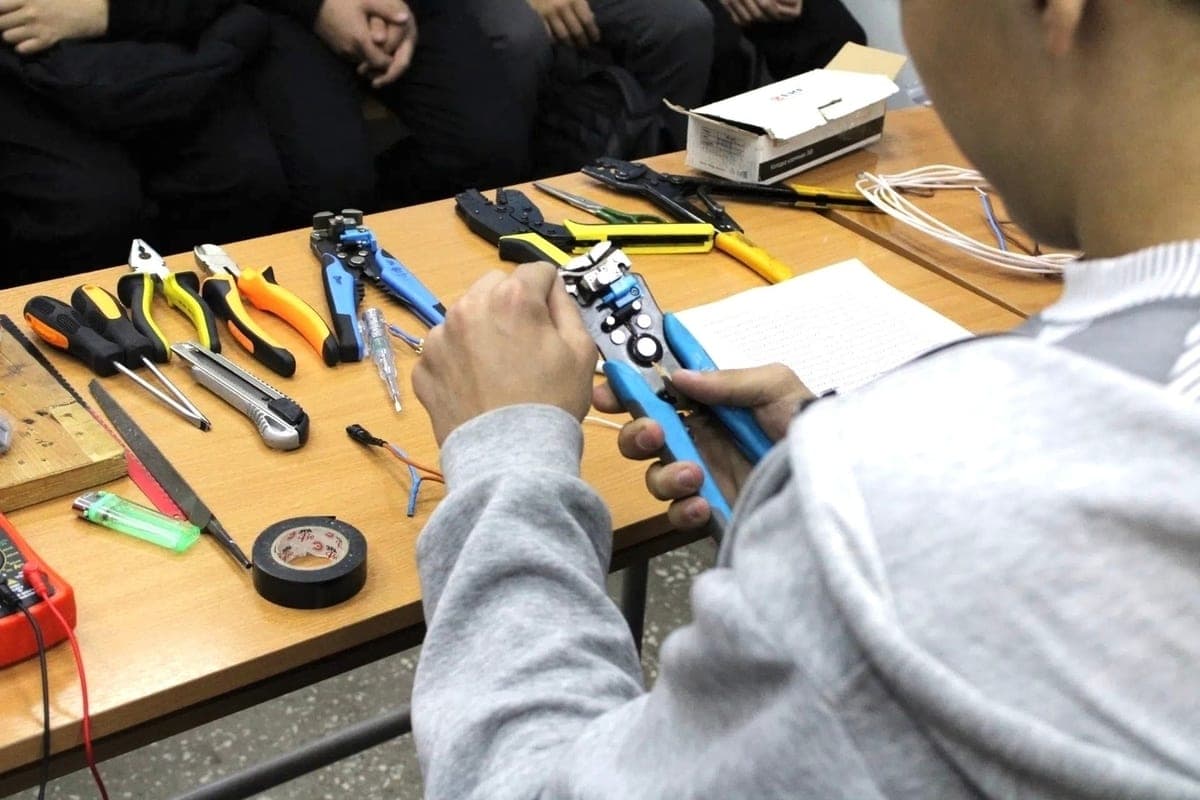 In Montenegrin, schoolchildren showed the professions of the future