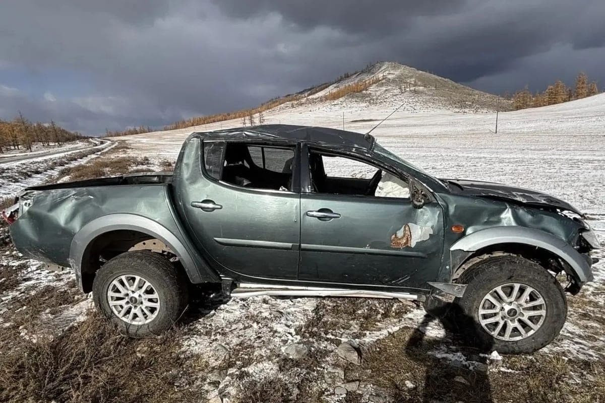 Overturning of Mitsubishi in Tes-Khem district of Tuva: passenger hospitalized