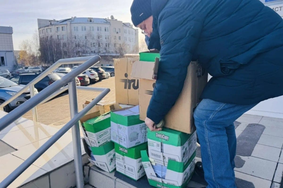 Minles Khakassia sent for recycling more than 100 kg of paper