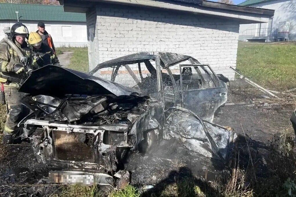 В Рязанской области ВАЗ-2115 вылетел в кювет и загорелся, водитель погибла