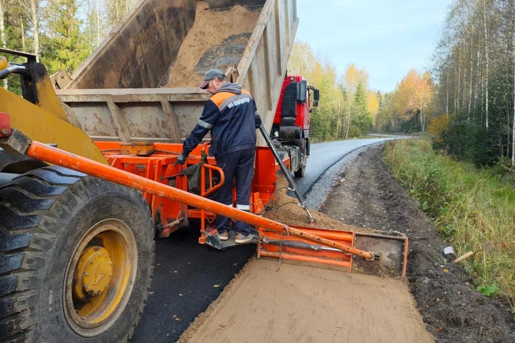 Sur la route Abakanovo – Dora dans le district de Cherepovets terminé les travaux de réparation cette année
