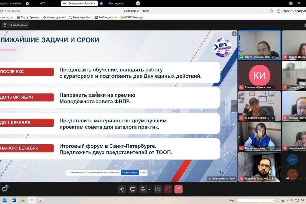 In Pskov discussed the development of the youth trade union program “League of opportunities”