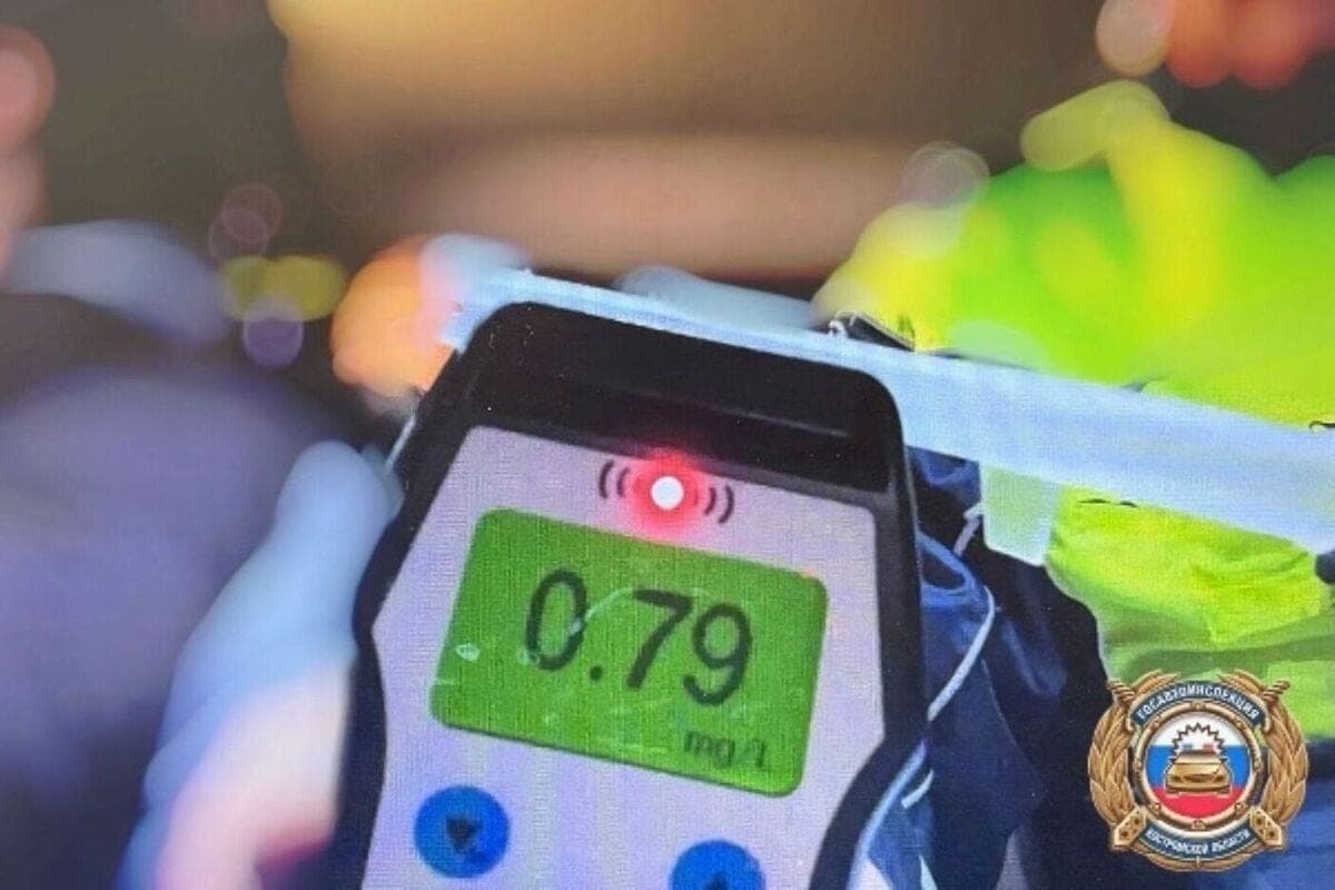 En Kostroma durante la redada, la policía de tránsito identificó a 13 conductores borrachos