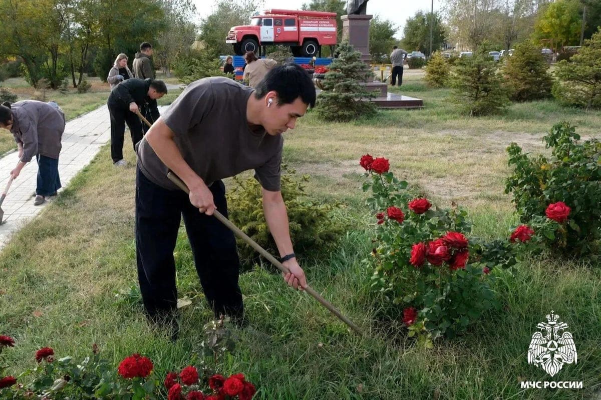 Rescuers of Kalmykia restored order on the territory of their department