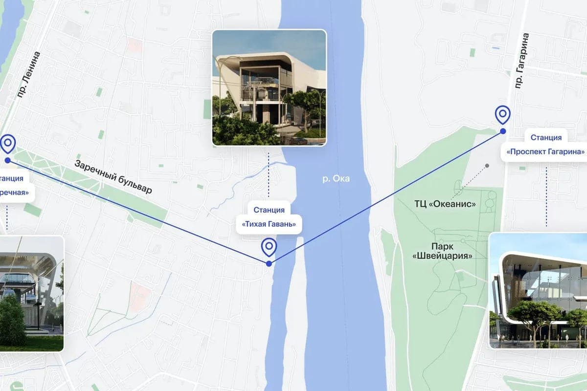 The project of the rope through the Oka received three awards of architectural rating