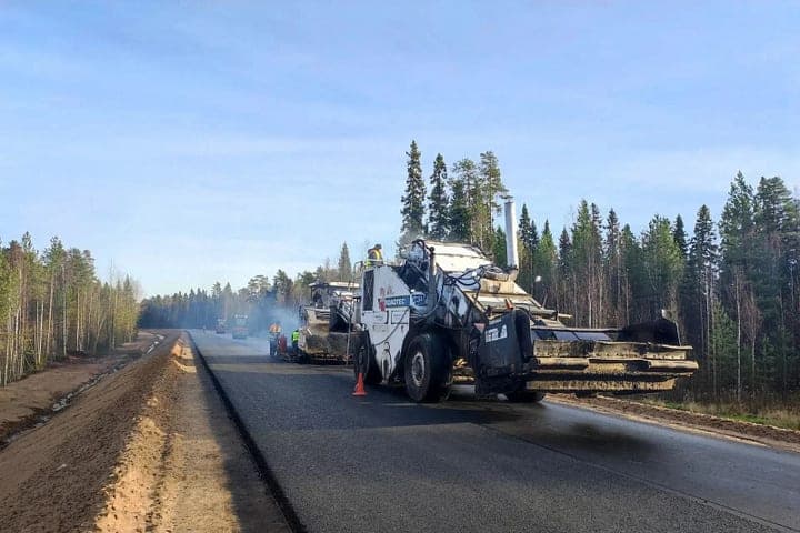 Capremont section of the highway Arkhangelsk — Onega completed by 80%