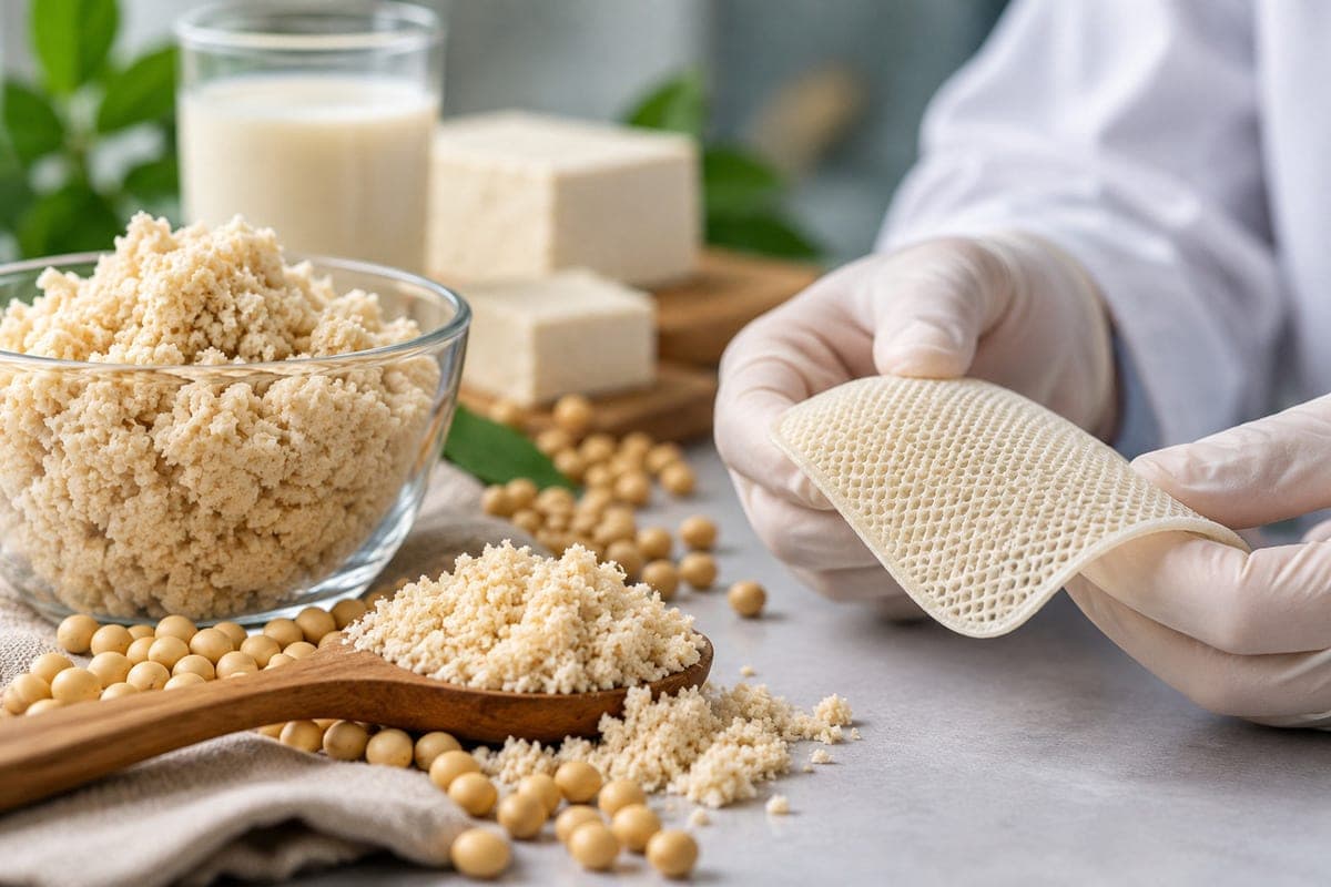 Scientists have created from waste soybean material to restore the skin