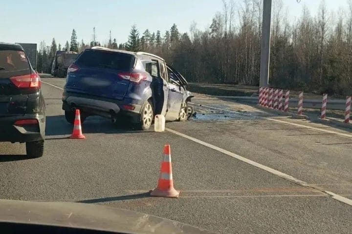 In the Leningrad region during the day, employees of the Ministry of Emergency Situations rescued five people from an accident