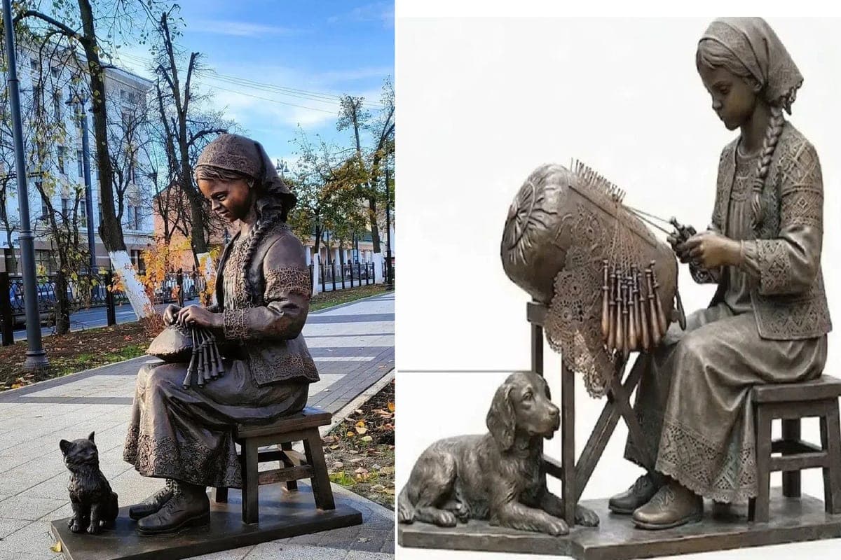 Escultura “Girls-lacemakers” en Vologda será reemplazado