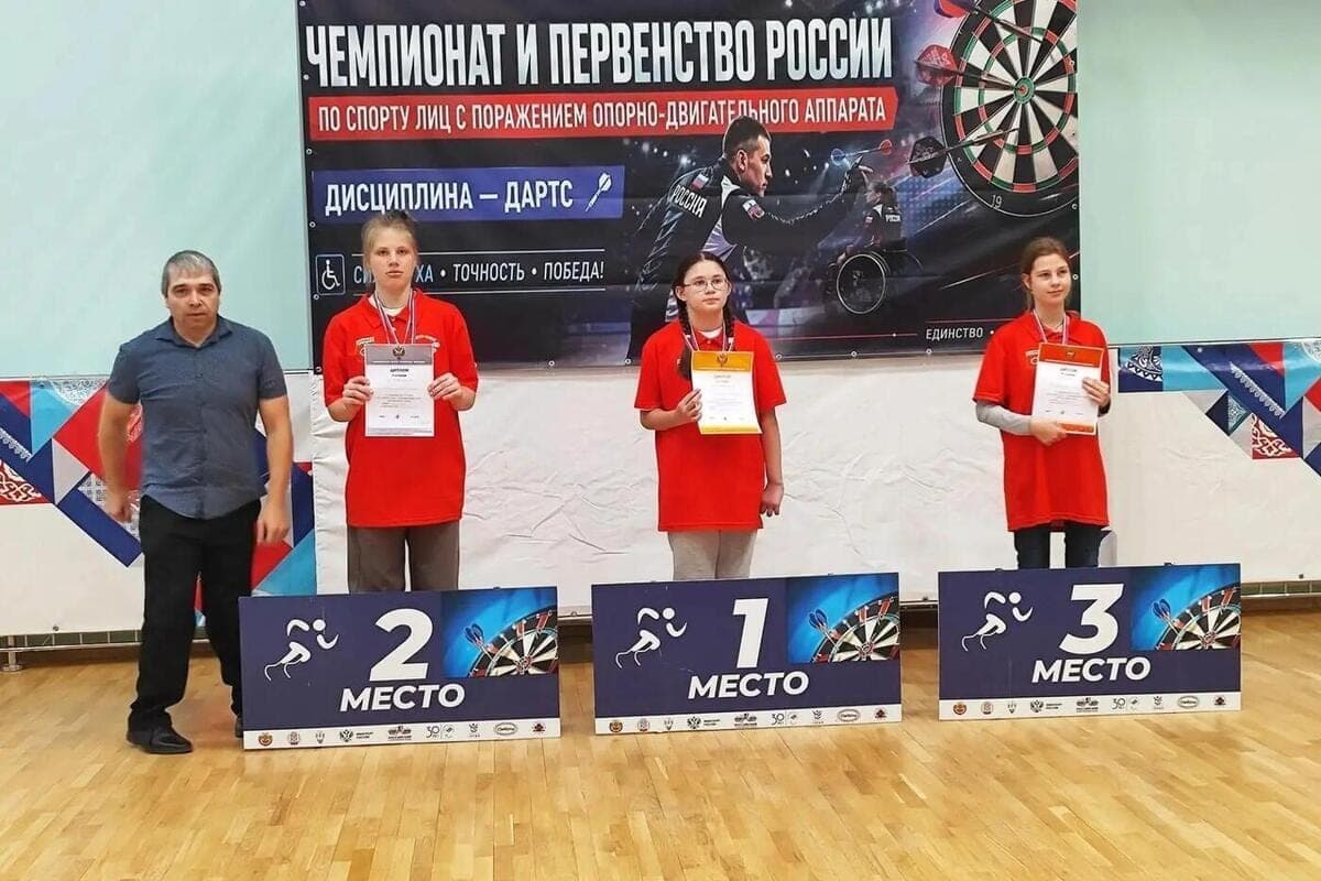 Athletes of Chuvashia took the entire pedestal of the championship of Russia in darts