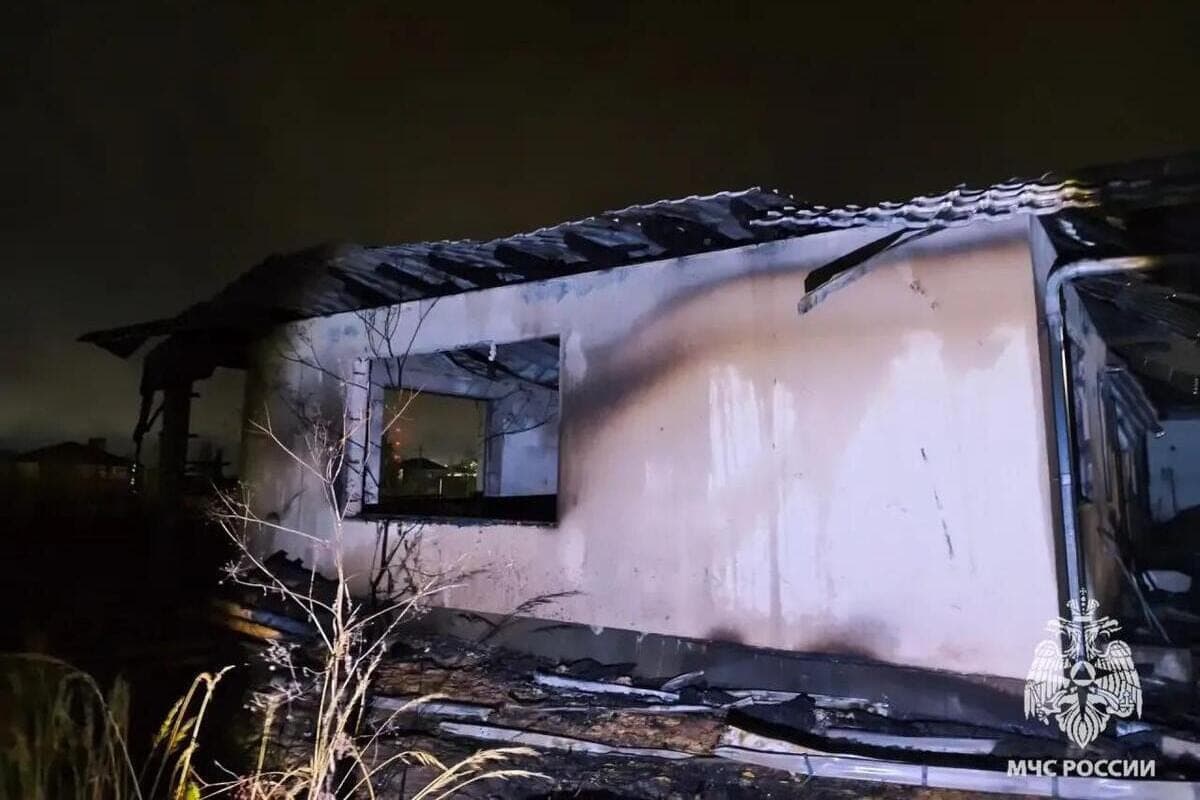 In Orel MO burned a private house under construction