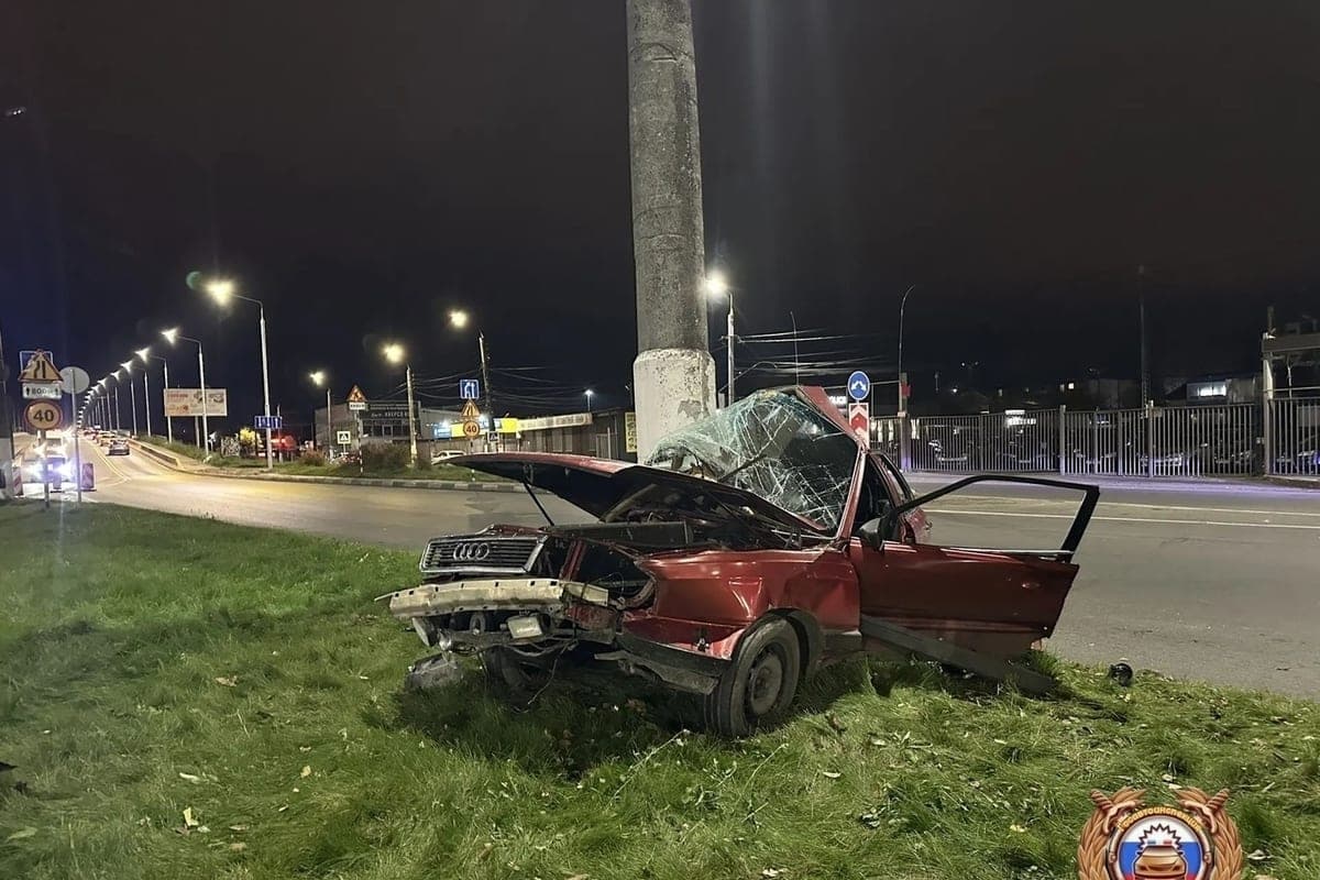 The teenager behind the wheel of Audi made an accident in Tver