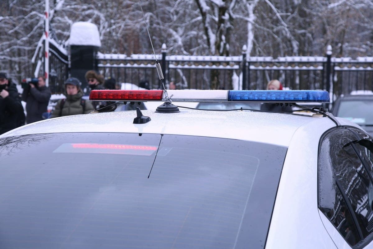 Центральные улицы перегорожены полицейскими автомобилями в Варшаве