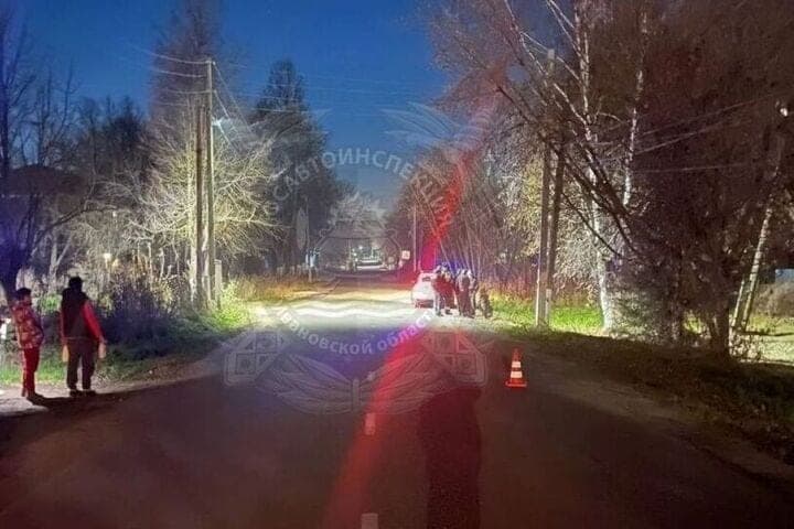 В Шуйском районе пьяный мопедист без прав сбил нетрезвого пешехода