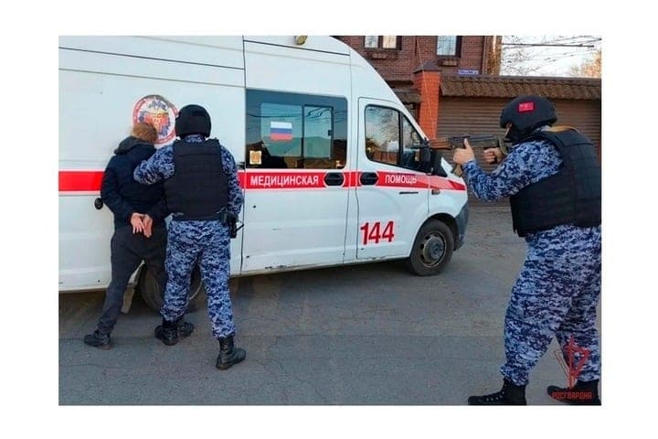 At gunpoint in Tula detained the “infringer” after the signal of the ambulance