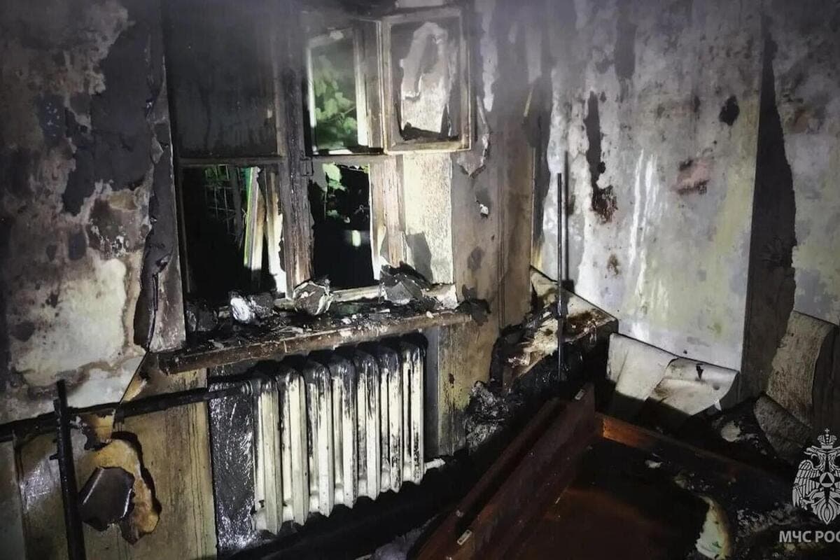 In Stakhanov, a woman died in a fire because of a candle