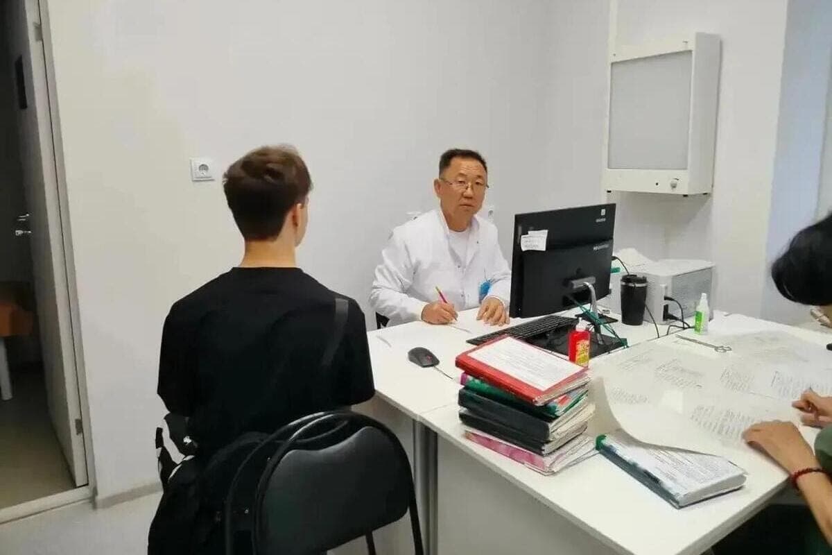 In the area of Kalmykia conducted a medical examination of adolescents