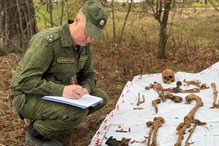 In Zhukovo Bryansk region searchers found human remains