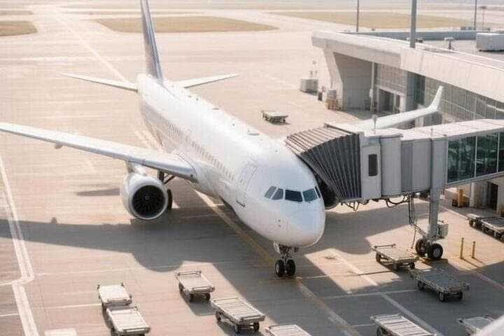The plane flying to Milan cracked the windshield