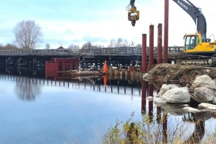 Water level in the river Chirko-Kem above normal