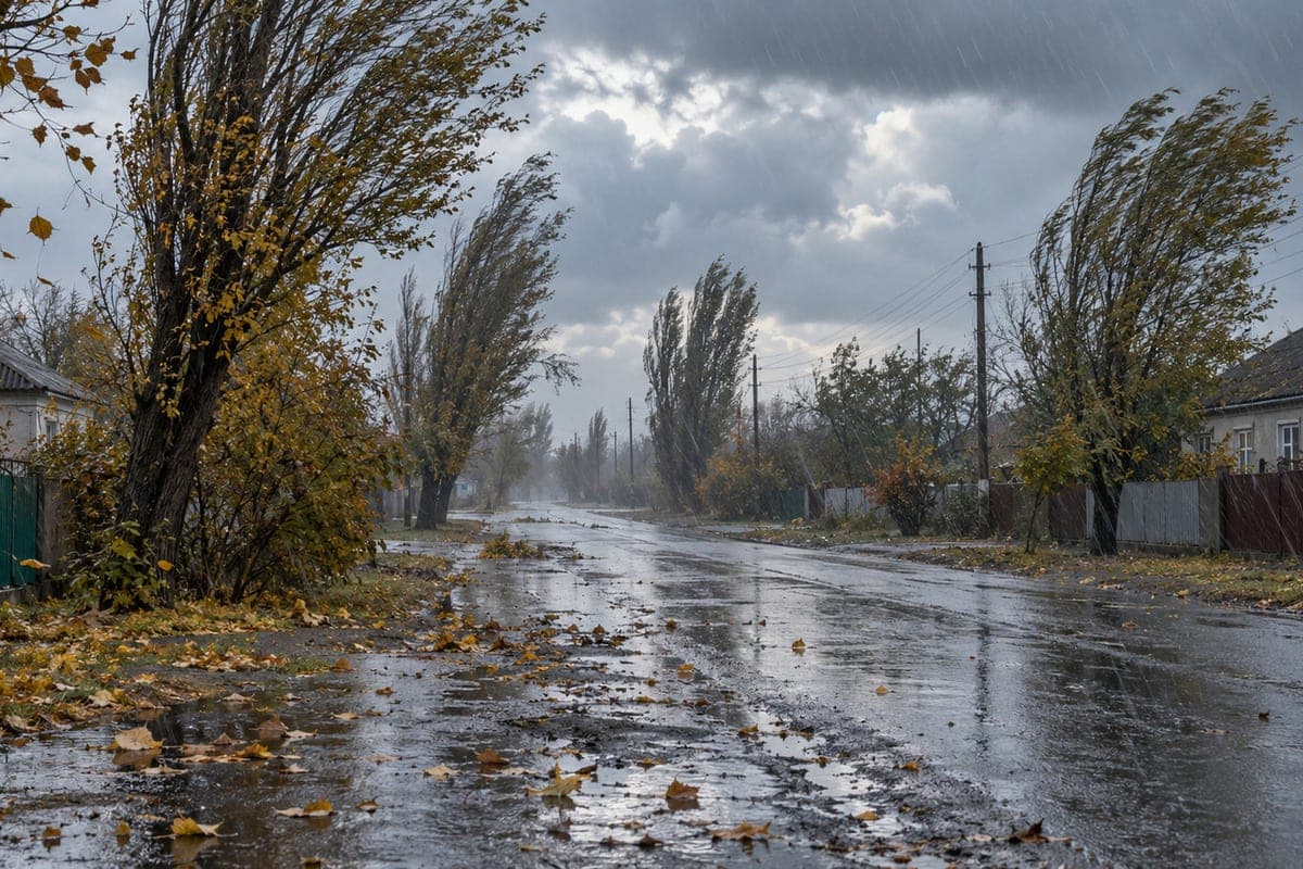 In the Kherson region on October 28 forecast cold snap, rain and gusty wind