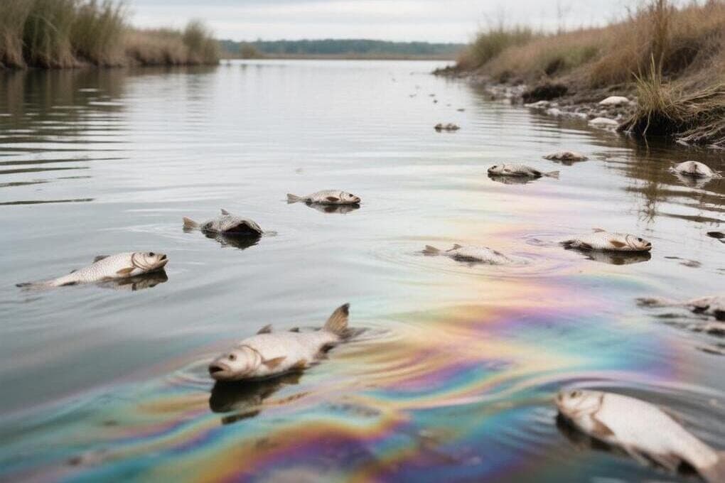 In Shatura warned about dangerous water in the river Pole