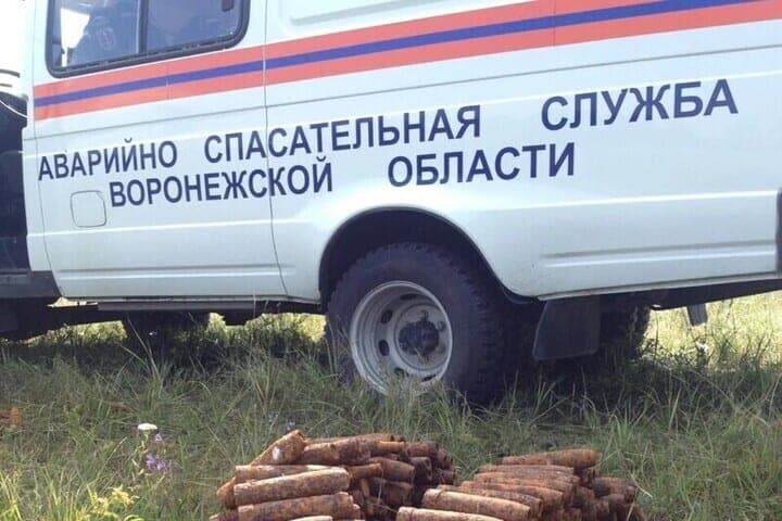 Near Voronezh destroyed 304 ammunition of the last century