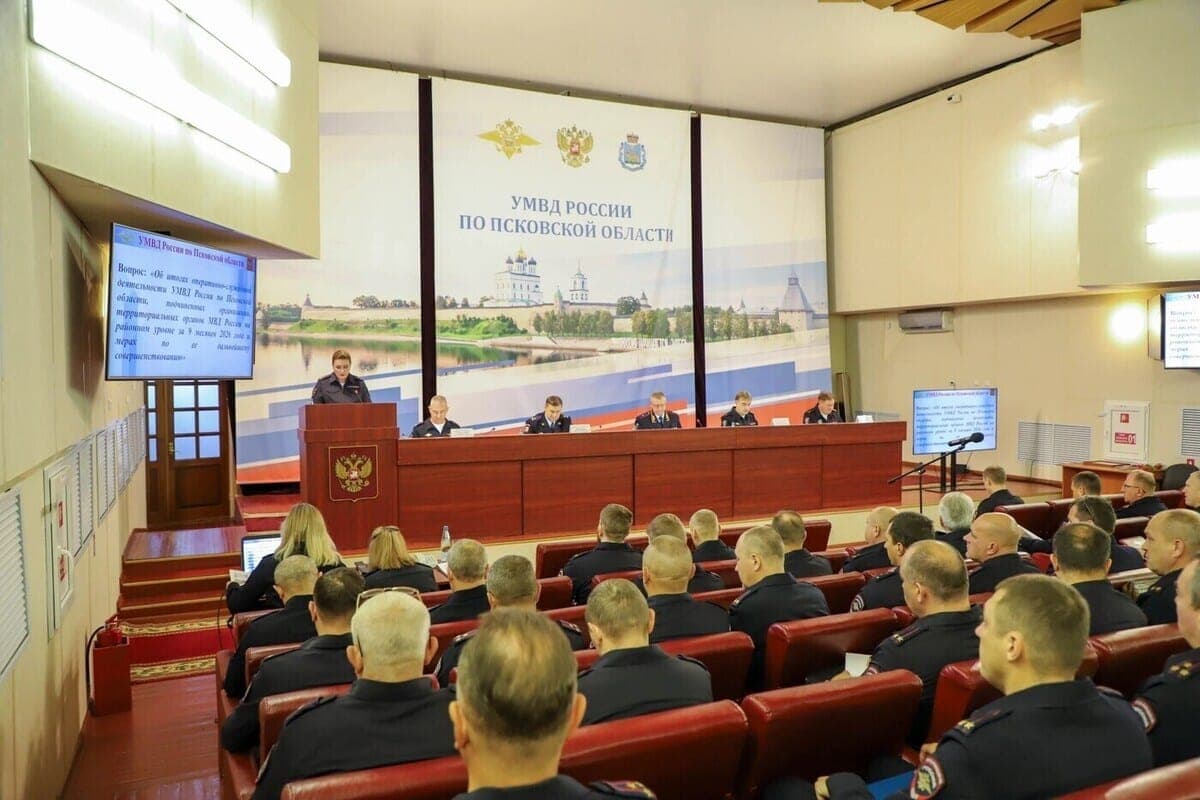In the Pskov region summed up the work of the police for nine months