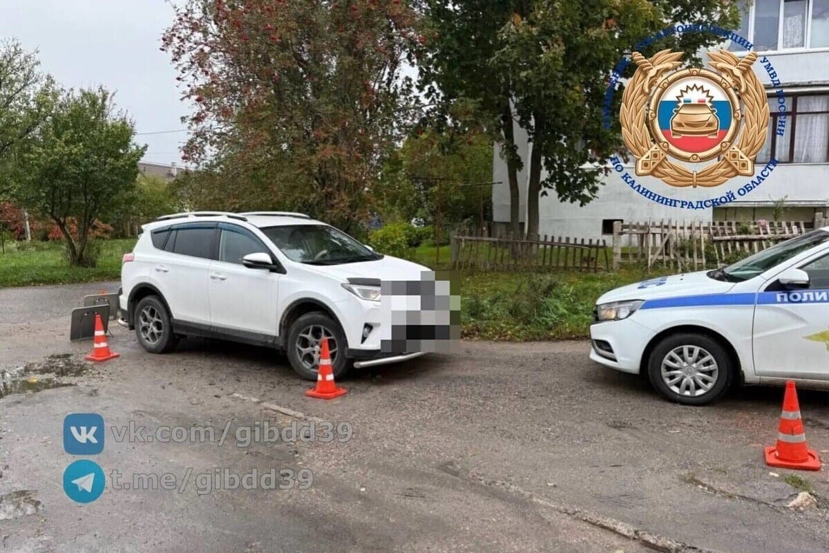 Bajo Guryevsk coche extranjero golpeó a un viejo peatón