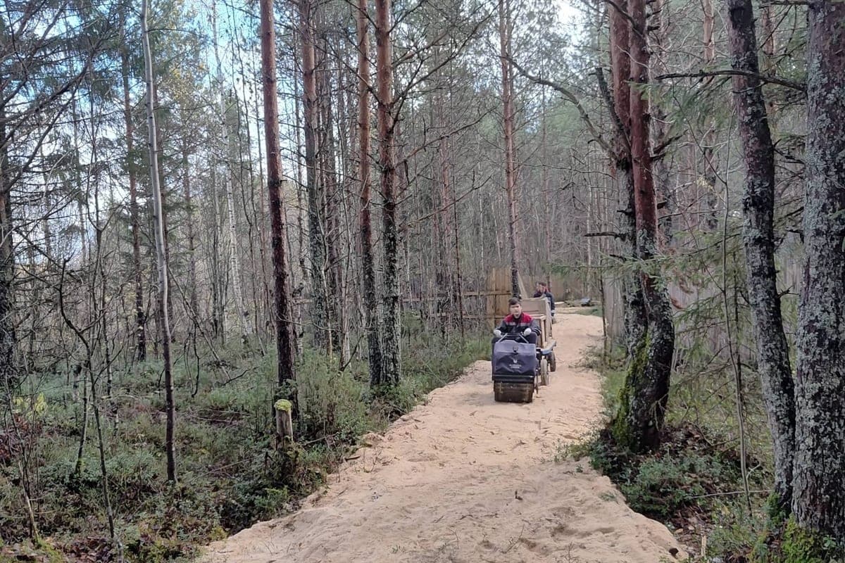 En el distrito de Kargopol, el fabuloso sendero fue extendido por otros 100 metros
