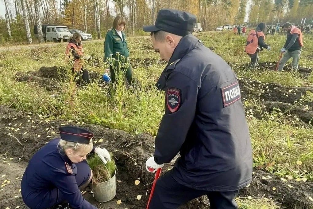 La police de Lipesk a participé à l'éco-action