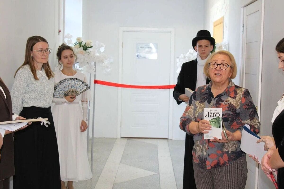 In the Bessonovsky district opened an updated school library