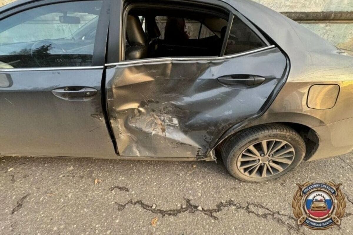 In Kostroma, the auto lady was injured due to her own violations