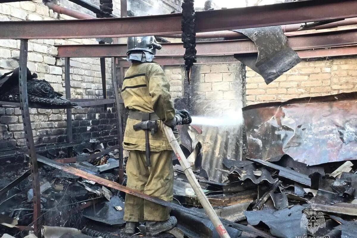 In the private sector of Artemovsky district of Luhansk there was a fire