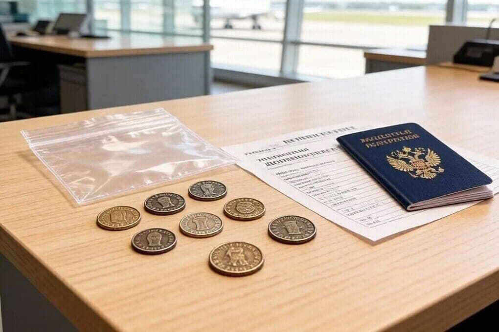 In Sheremetyevo passenger brought coins for 1.5 million