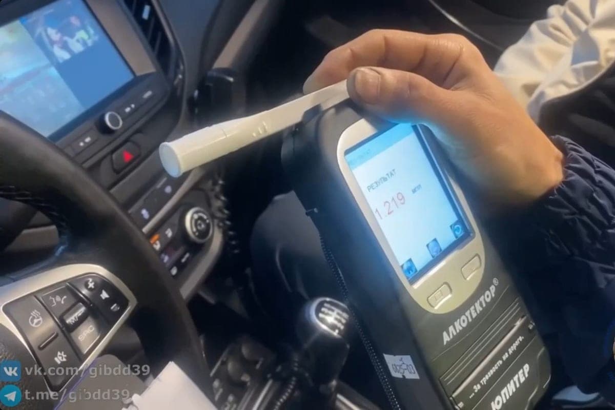 В Калининградской области за неделю поймали 43 нетрезвых автомобилиста