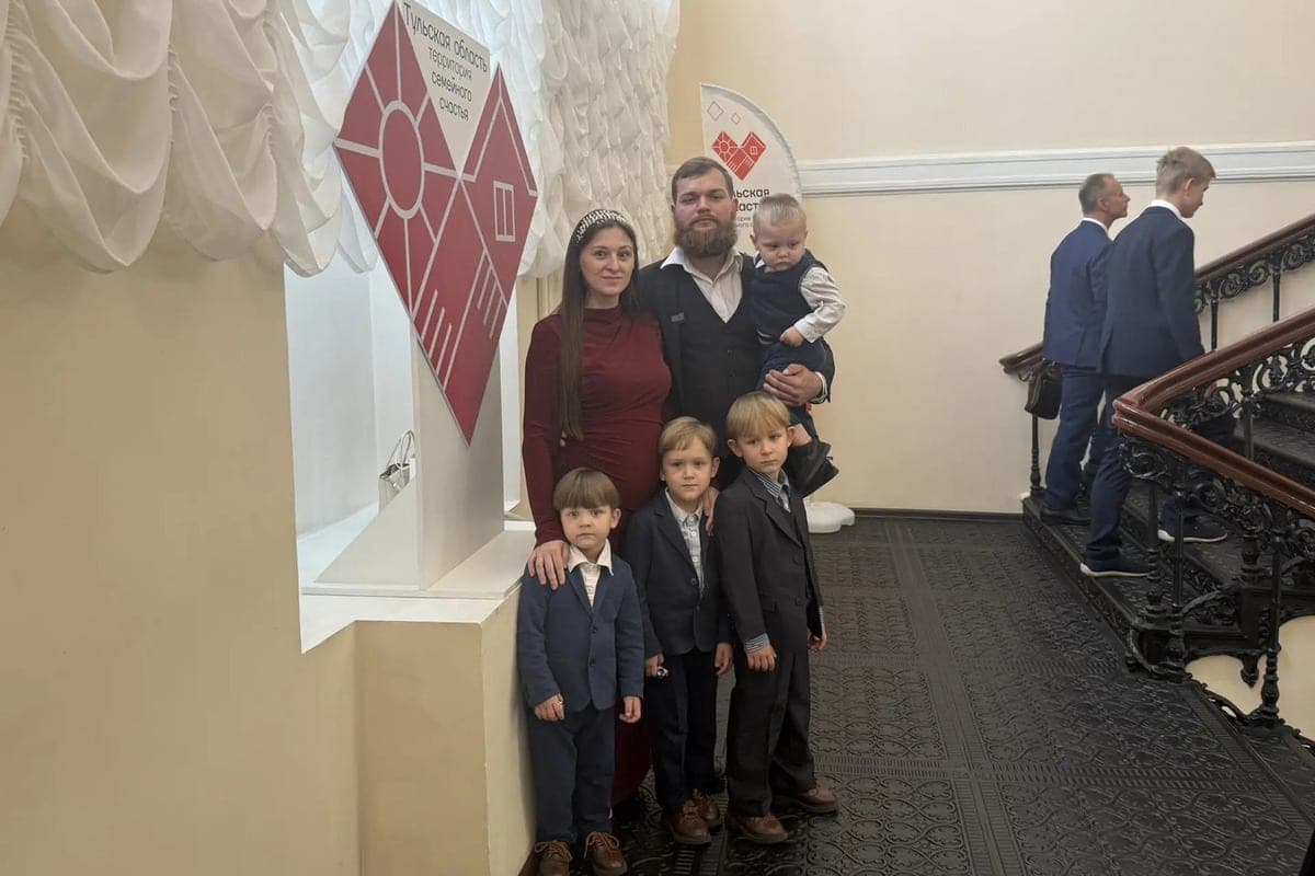 The father of four children from Tula called the main secret of family happiness