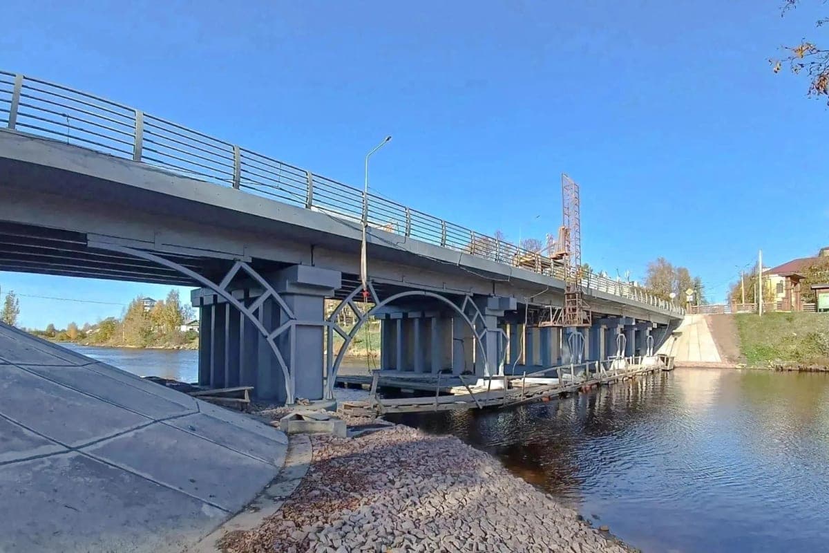 The bridge over the Vytegra River in the Vologda region will be opened after overhaul until the end of the month