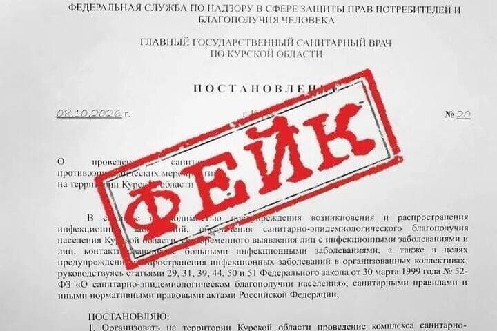 Kuryan warned about the fake decision of the chief sanitary doctor of the region