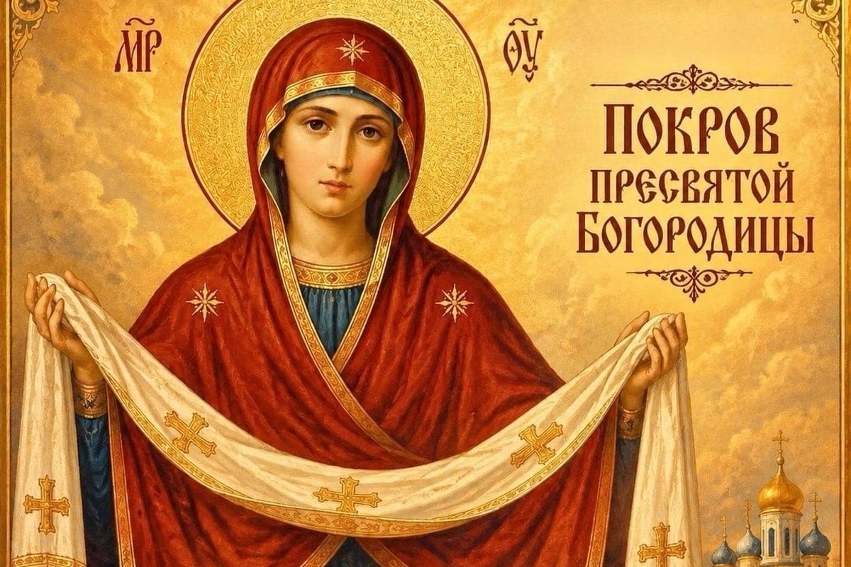The Cover of the Most Holy Mother of God 2026: new, beautiful postcards and pictures with heartfelt congratulations, icons