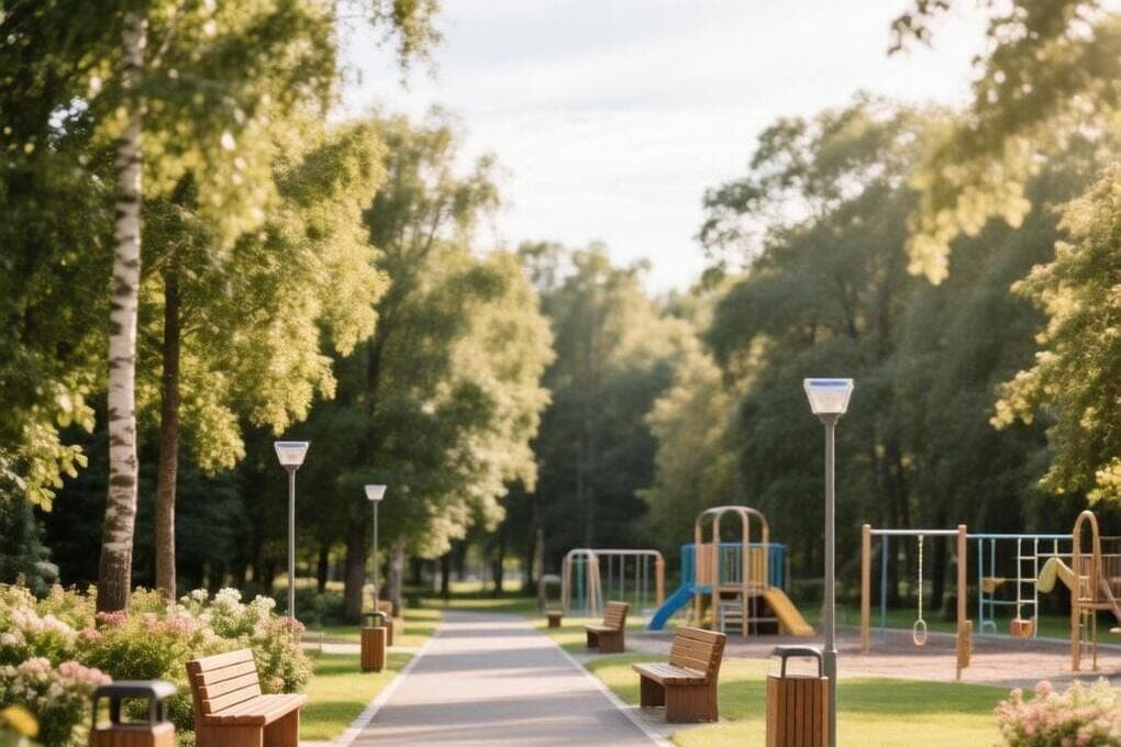 In Orekhovo-Zuev wird ein Weg zum Waldpark Strelki verbessert